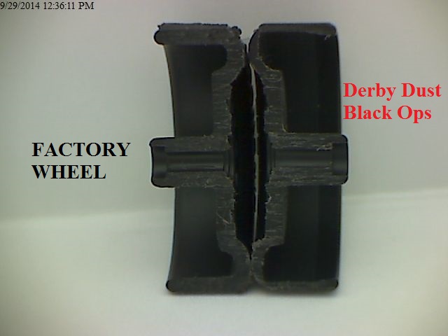 pinewood derby wheel cross section black ops